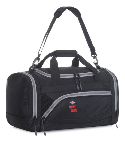 Bolso Alpine Skate Viaje Deportivo Reforzado Gym Grande New Color Negro