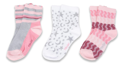 Pack 3 Pzas Calcetines Niñas Multicolor Pillin