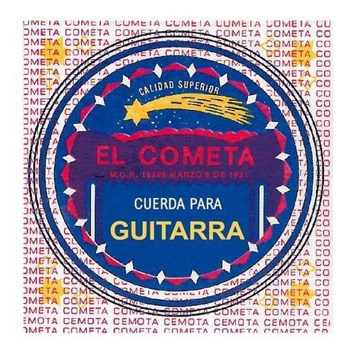 Pack 12 Cuerdas El Cometa 2a Guitarra Acero Sin Borla 501s
