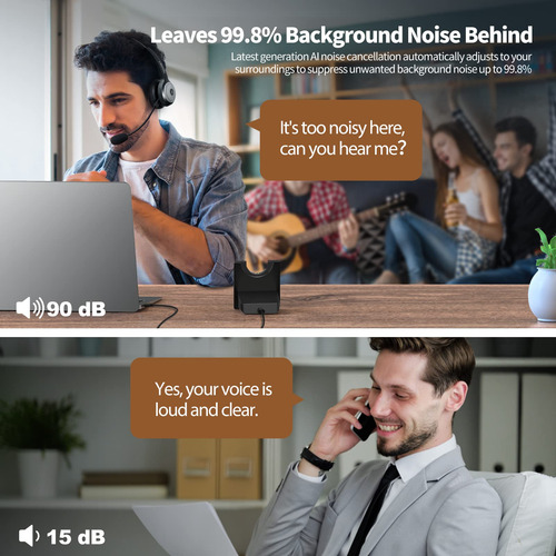 Auriculares Inalámbricos Tecknet Bluetooth 5.2 Con Micrófono