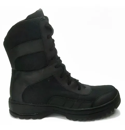 Botas militares para hombre, zapatos de policía de seguridad de alta  calidad, antideslizantes, botas de combate de comando, botas tácticas de  piel de