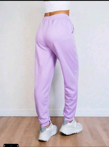 Pants Jogger Lila Unitalla Con Bolsas