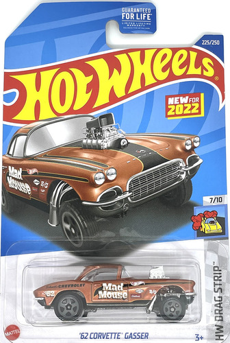 Hot Wheels  - Gasser Corvette '62 - Tira De Arrastre Hw 7/1.