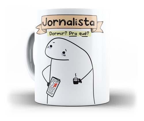 Caneca Flork Profissões Jornalista