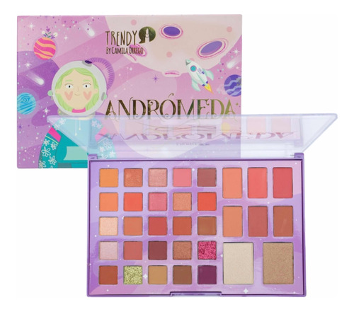 Paleta De Sombras Trendy Andrómeda 33 Tonos.