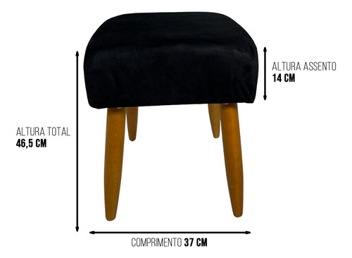 Kit Maca Poltrona Aveludada Capitone E Cadeira/banco Extensão De Cilios Lash Designer Sobrancelhas Cor Preto