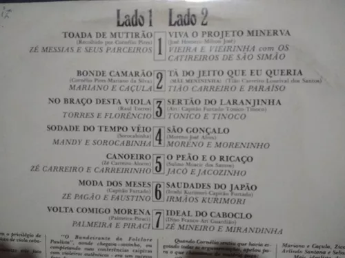 Lp 50 Anos De Música Cabocla - Vários Artistas