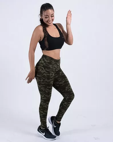 Seguir El actual Gasto Leggins Levanta Pompis Leggins Camuflaje Militar Malla Mujer