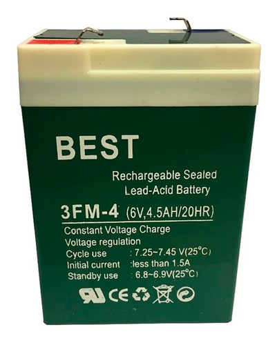 Batería Plomo-ácido Recargable 6v 4,5 Ah / Ofc