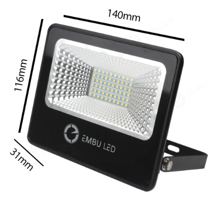 Kit 2 Refletores Flex Led 20w Branco Frio 6500k 110/220v