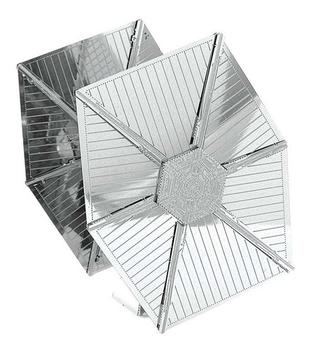 Imagen 6 de 6 de Imperial Tie Fighter Puzzle 3d Metálico Star Wars Earth