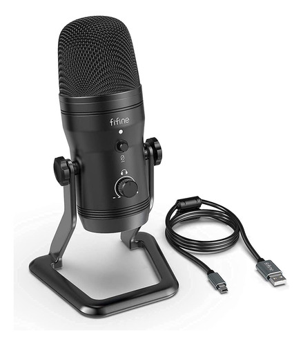 Fifine Usb Micrófono De Estudio De Grabación Micrófono De...
