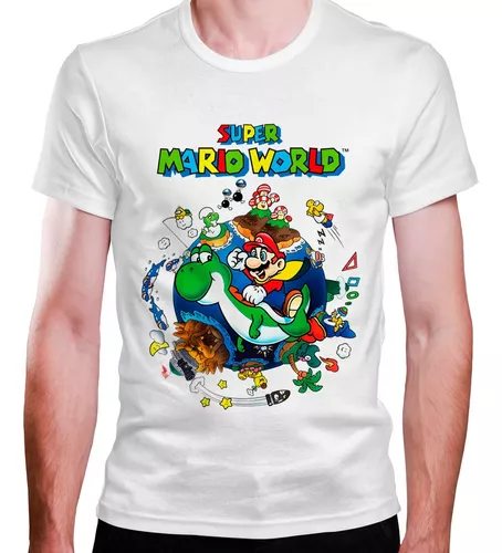 Camiseta Camisa Super Mario Desenho Jogo Infantil Criança