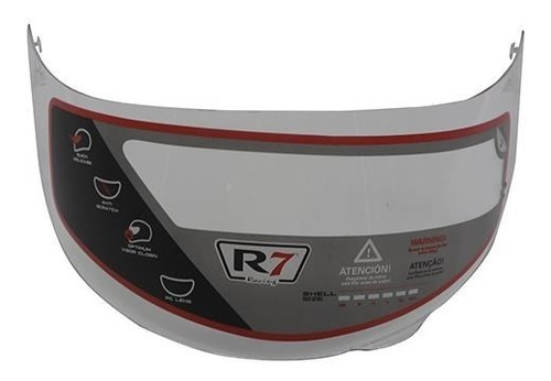 Mica Para Casco De Moto R7 Racing Unscarred Varios Colores