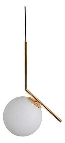 Lámpara Colgante En Dorado Opalino 60w Lucia Tecnolite