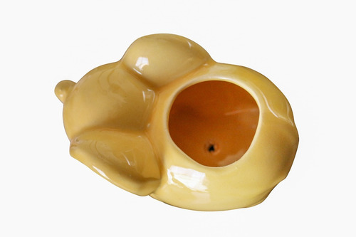 Imagen 3 de 4 de Maceta Con Forma De Elefantito Color Amarillo