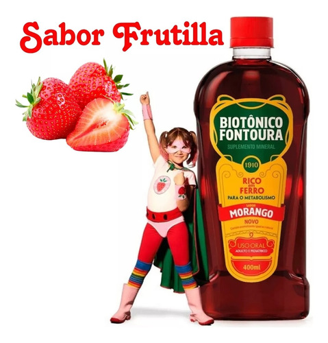 Biotonico Fontoura Rico En Hierro, Combate La Anemia - 400ml