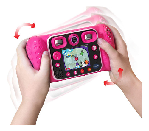 Câmera Selfie Digital Vtech Kidizoom Duo Dx Com Mp3 Rosa 3-9