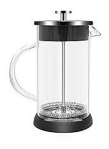 Cafetera Con Embolo Sistema Frances Base Rojo O Negro 600cc