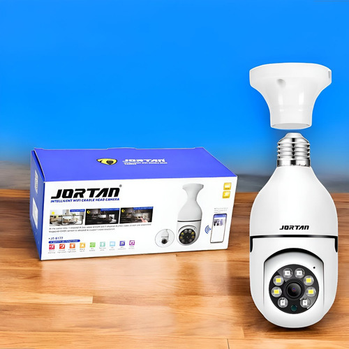 Câmera Lampada Espiã Ip Segurança Wifi Giratória 360o Yoosee