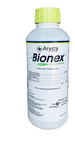 Bionex 1 Lt Coadyuvante Solución Acuosa Arysta 