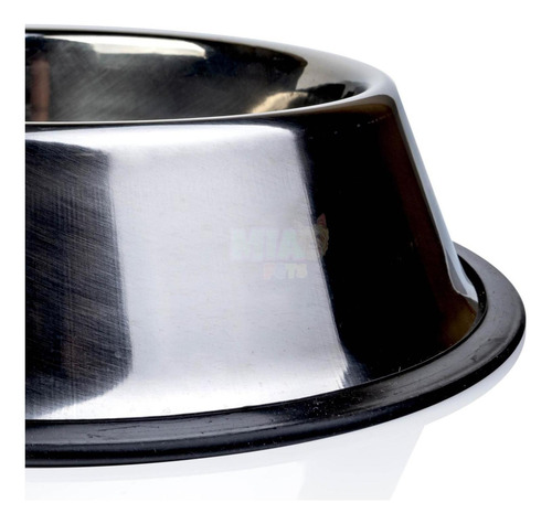 Imagen 4 de 6 de Plato De Acero Inoxidable Perros 32 Oz Fancy Antiderrapante