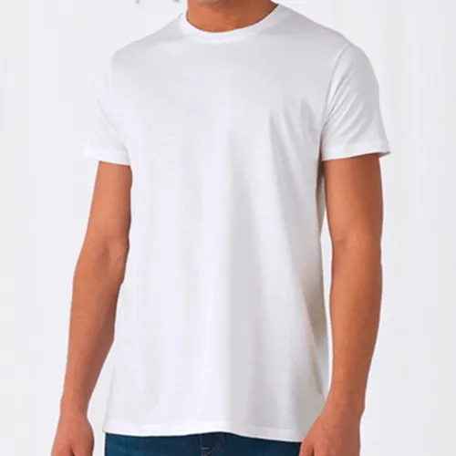 Poleras Algod n Organico Manga Corta Unicolor Para Estampar