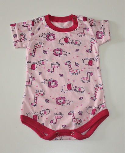 Pack X 3 Body Bebe Manga Corta Puro Algodón Estampados