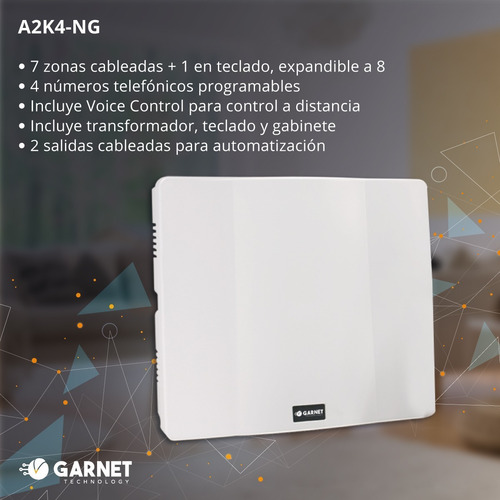 Alarma Para Casa Cableada+ A2k4-ng+ Teclado Led+bat