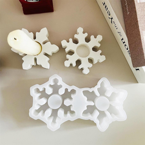 Decoración Navideña Con Dos Tiras De Copos De Nieve Conectad