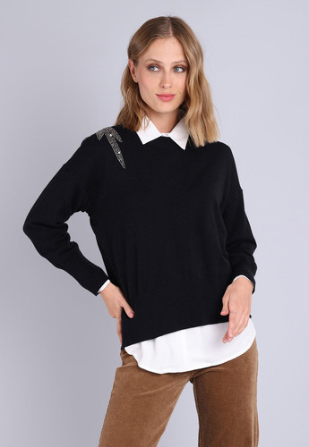 Sweater Con Diseño Mujer Soviet Aismi03ne
