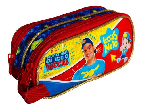 Imagem 2 de 5 de Estojo 2 Compartimentos Escolar Luccas Neto Clio Style