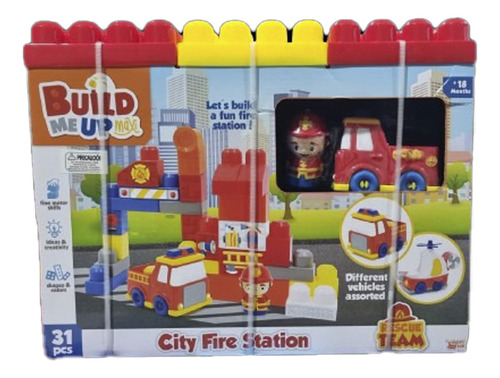 Bloques Build Me Up Maxi Estación De Bomberos