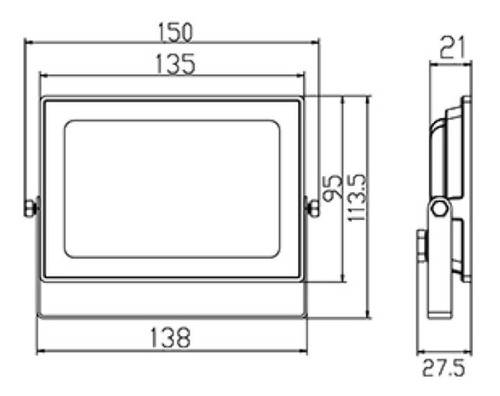 Imagen 4 de 7 de Proyector Exterior Reflector Led 30w Ideal Patios Jardines