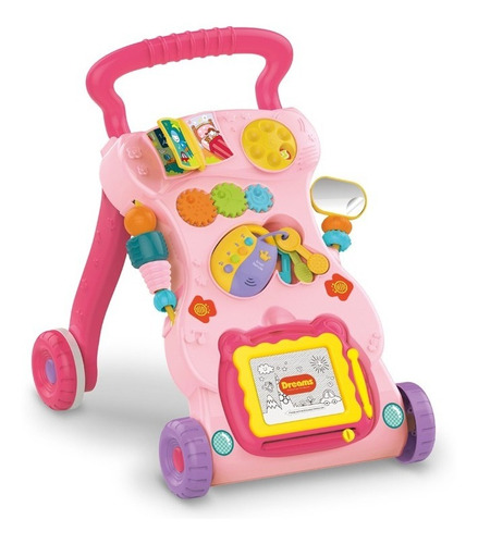 Caminador Bebe Andador Infantil Musical Caminar Niño Rosa Uh