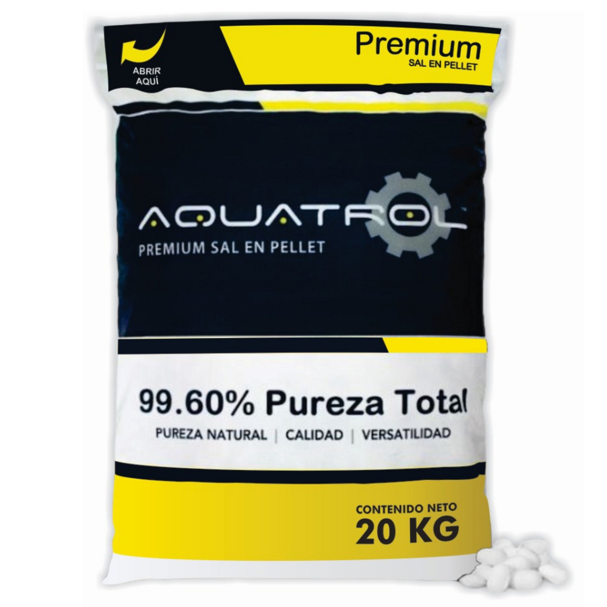 Sal En Pellet Para Filtro De Agua Suavizador 20 Kg Premiun