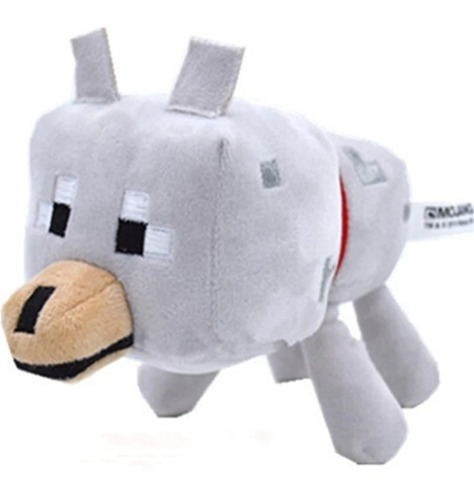 Peluche Lobo De Minecraft