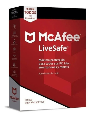 Antivirus Mcafee Livesafe 2022 Unlimited Devices 12 Meses