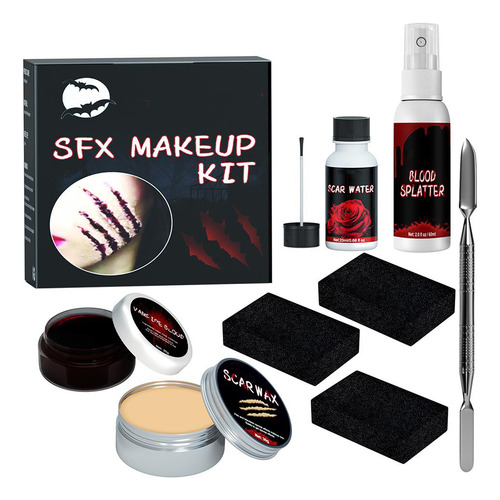 Kit De Maquiagem Sfx De Efeitos Especiais De Halloween Para