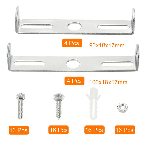 Soporte Luz De Techo 90mm 100mm Sujeción Placa Lámpara 8kit