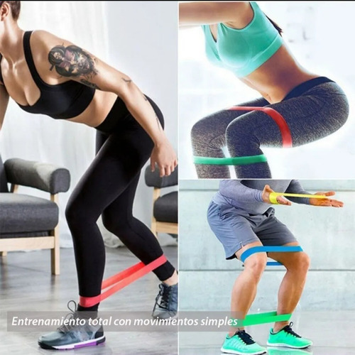 Imagen 3 de 9 de Bandas Elásticas Circular X5 Reforzada Ejercicio Pilates Gym