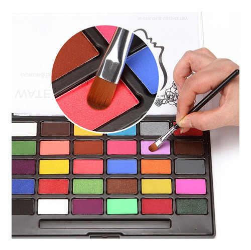 Maquiagem Profissional De Pintura Corporal De 30 Cores Para