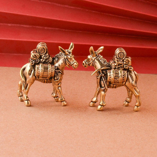 Li Escultura De Burro De Cobre, Miniatura, Figura De