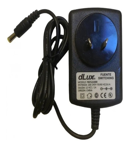 Fuente Alimentacion 12v 1a Dlux Hikvision Certificada Ul Tuv