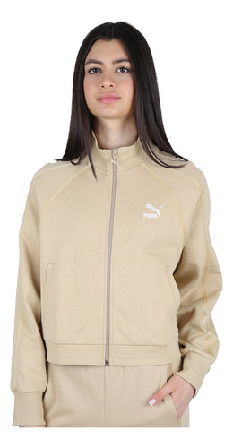 Campera Puma T7 Track Mujer En Beige