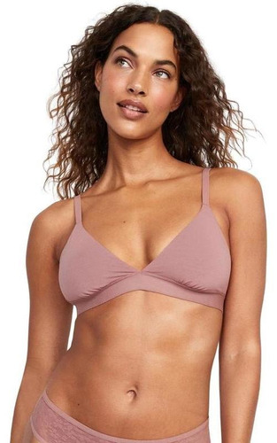 Bralette Mujer Old Navy Algodón Supima Rosa