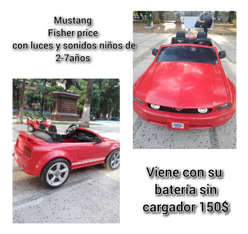 Carrito Montable Mustang Fisher Price Caracas