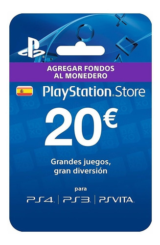 Playstation Network 20 Euros Psn España Ps4 - Globalpingames