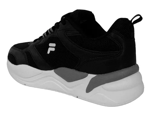 Tenis fila negros con blanco sale