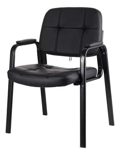 Silla Para Oficina De Invitados De Sala De Espera Negro